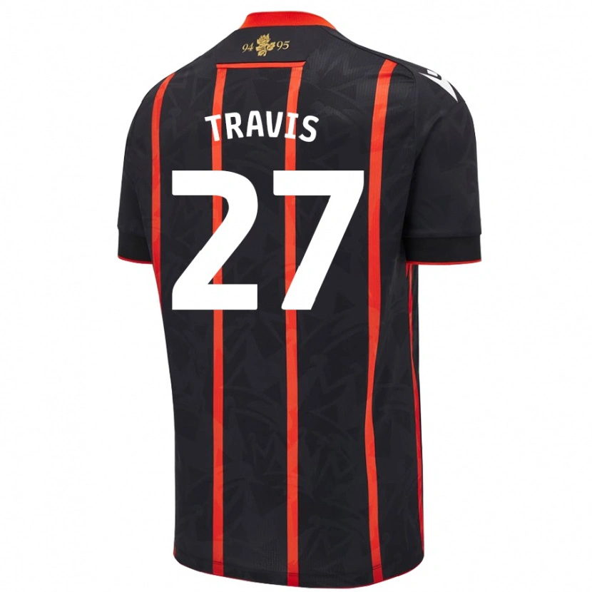 Danxen Kid Lewis Travis #27 Black Red Away Jersey 2024/25 T-Shirt