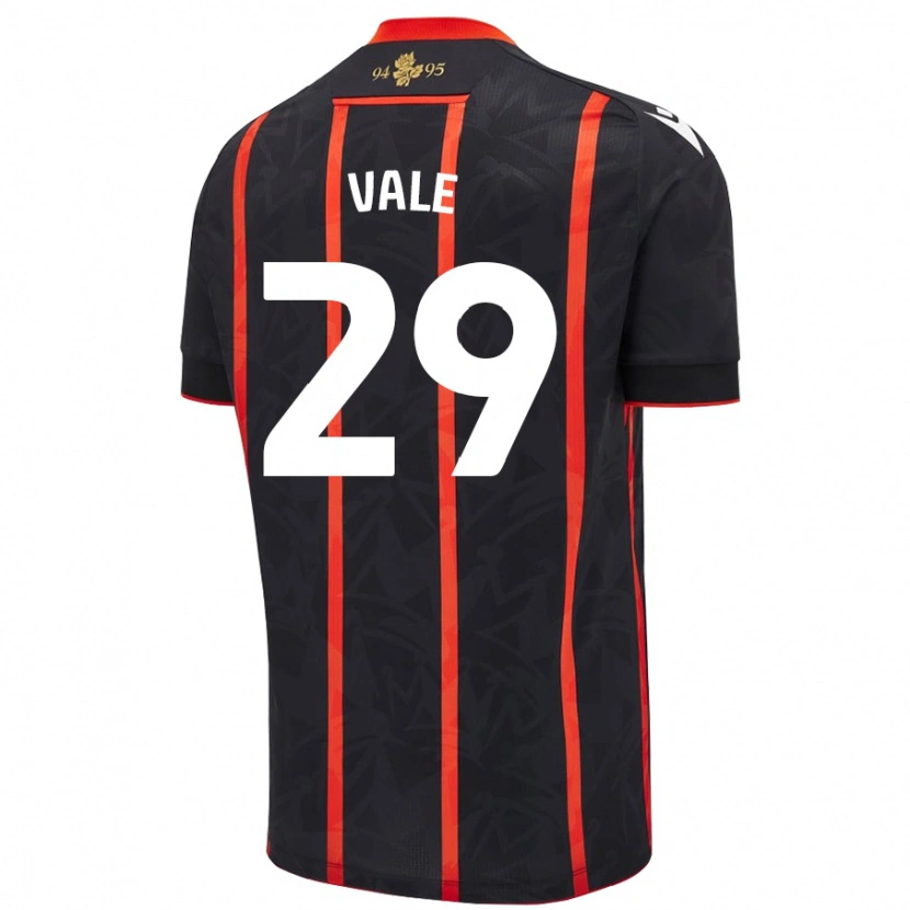 Danxen Kid Jack Vale #29 Black Red Away Jersey 2024/25 T-Shirt