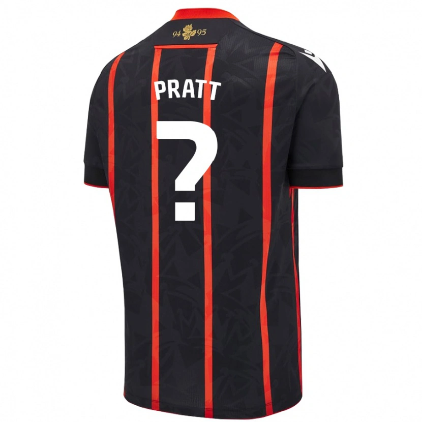 Danxen Kid George Pratt #0 Black Red Away Jersey 2024/25 T-Shirt