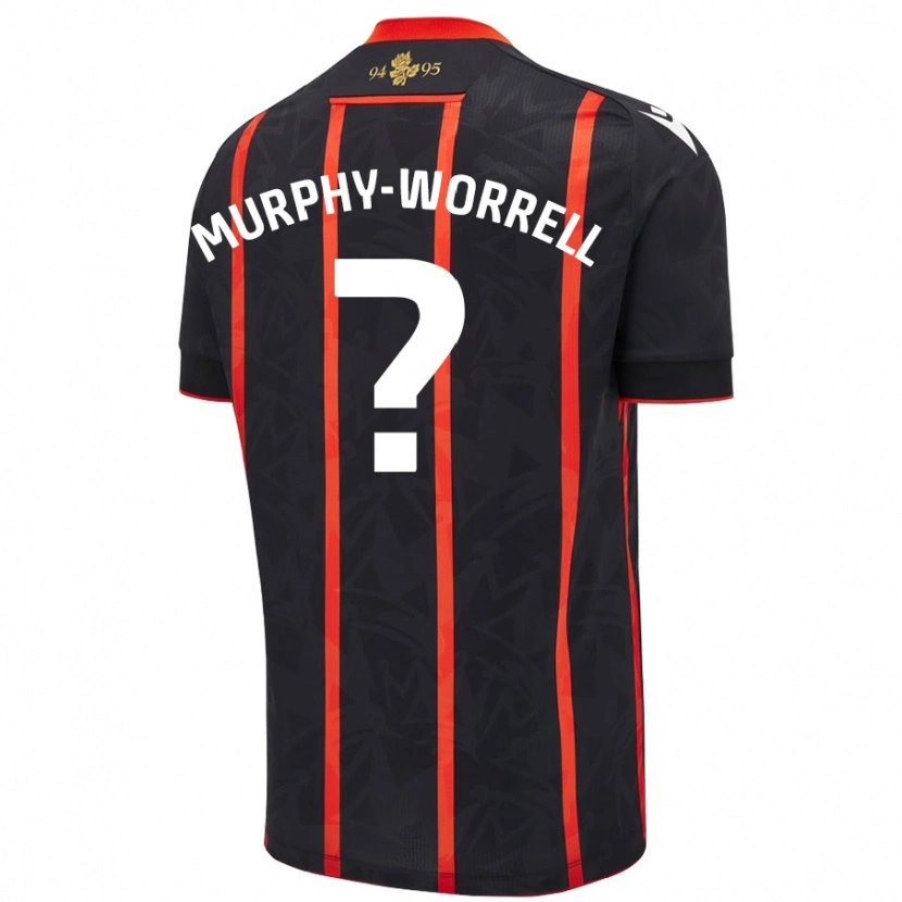 Danxen Kid Paul Murphy-Worrell #0 Black Red Away Jersey 2024/25 T-Shirt