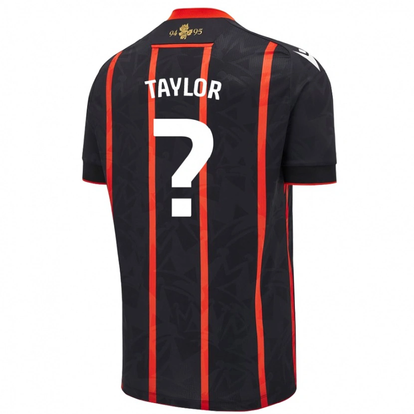 Danxen Kid Bradley Taylor #0 Black Red Away Jersey 2024/25 T-Shirt