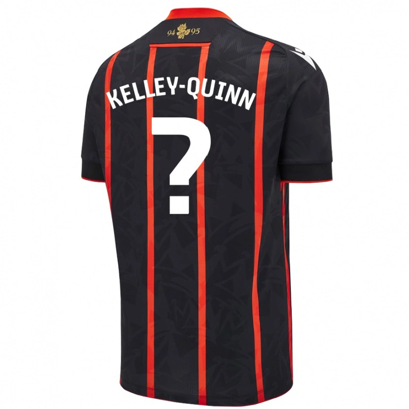 Danxen Kid Leon Kelley-Quinn #0 Black Red Away Jersey 2024/25 T-Shirt