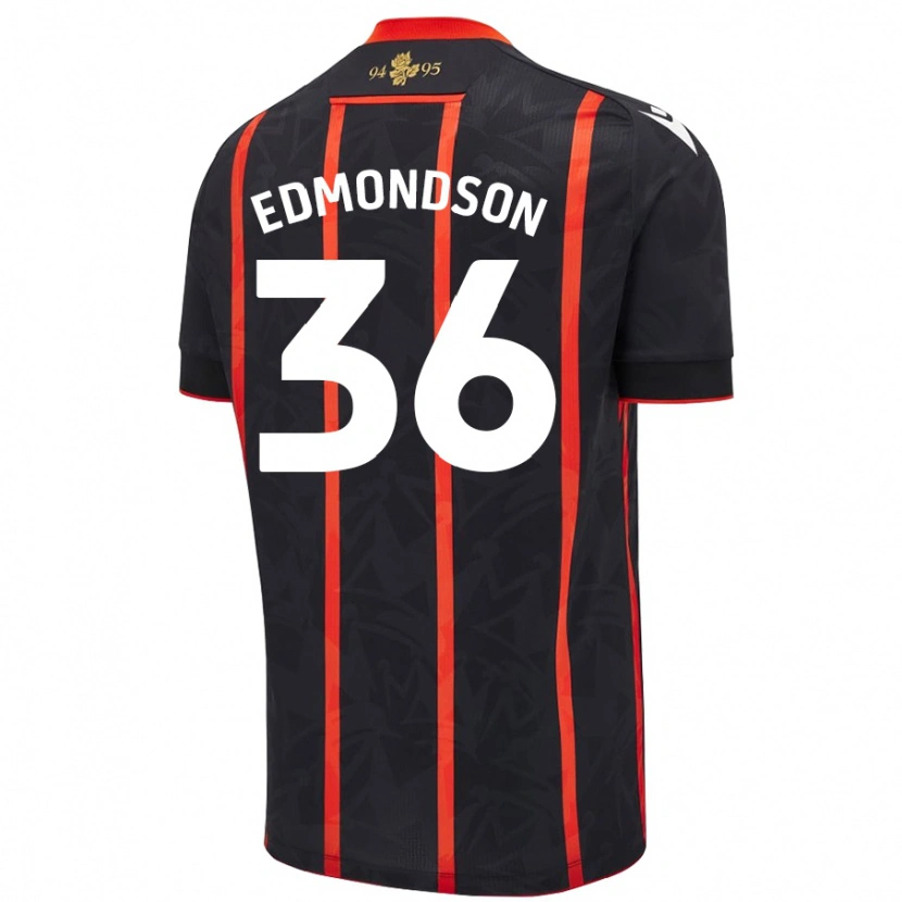 Danxen Kid James Edmondson #36 Black Red Away Jersey 2024/25 T-Shirt