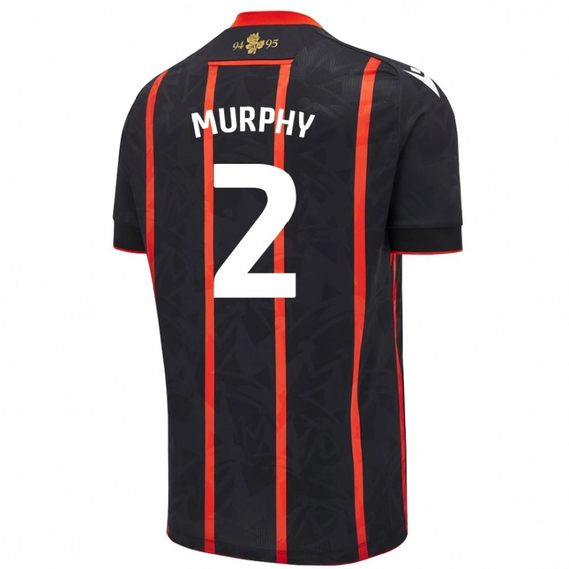 Danxen Kid Niamh Murphy #2 Black Red Away Jersey 2024/25 T-Shirt