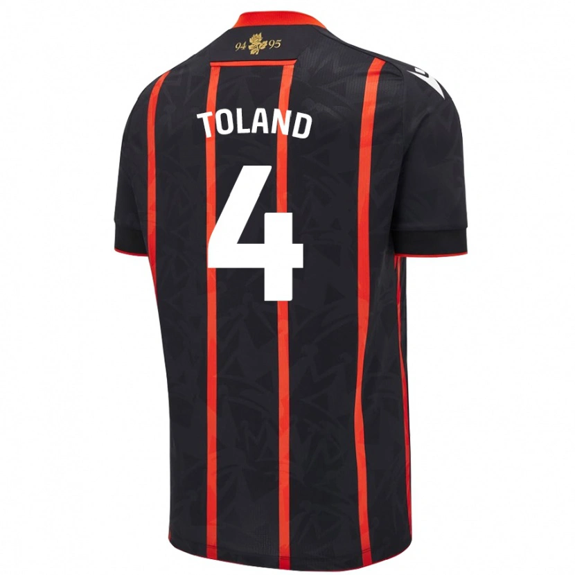 Danxen Kid Tyler Toland #4 Black Red Away Jersey 2024/25 T-Shirt