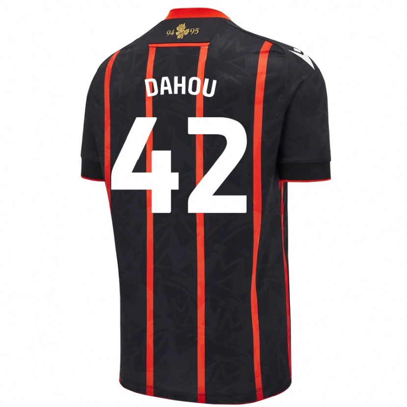 Danxen Kid Jemima Dahou #42 Black Red Away Jersey 2024/25 T-Shirt