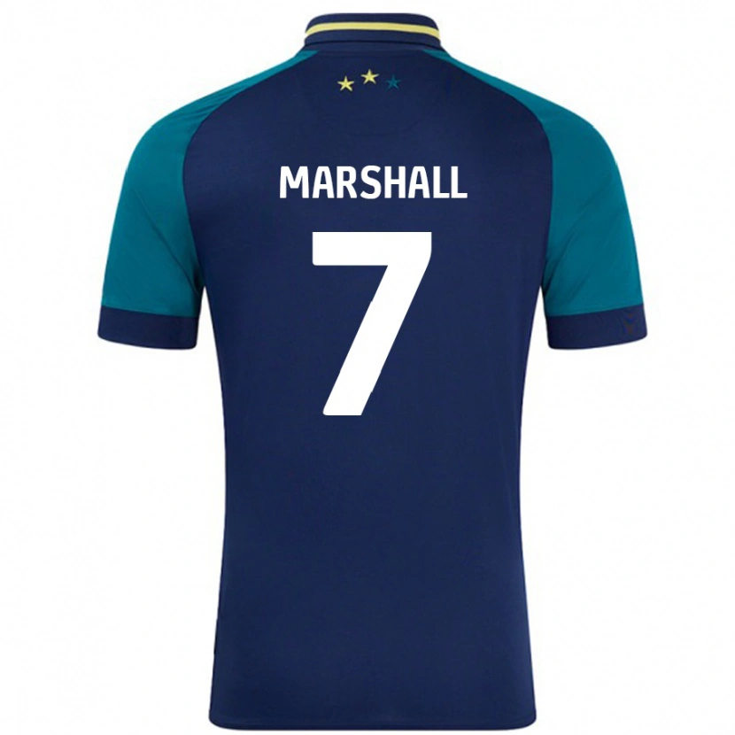 Danxen Kid Callum Marshall #7 Navy Dark Green Away Jersey 2024/25 T-Shirt