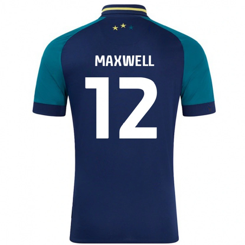 Danxen Kid Chris Maxwell #12 Navy Dark Green Away Jersey 2024/25 T-Shirt