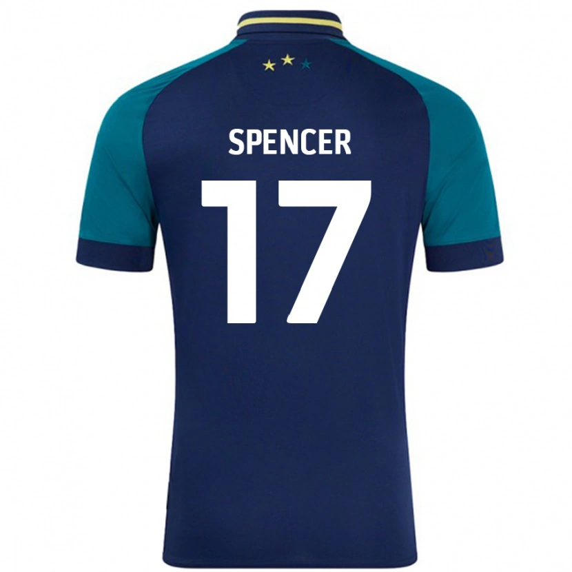 Danxen Kid Brodie Spencer #17 Navy Dark Green Away Jersey 2024/25 T-Shirt