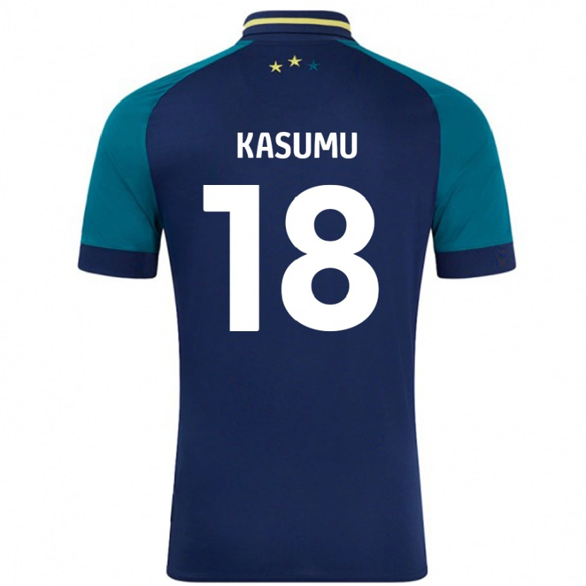 Danxen Kid David Kasumu #18 Navy Dark Green Away Jersey 2024/25 T-Shirt