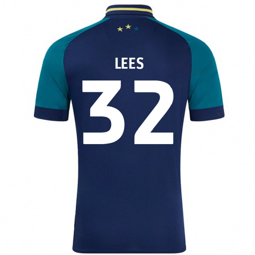 Danxen Kid Tom Lees #32 Navy Dark Green Away Jersey 2024/25 T-Shirt