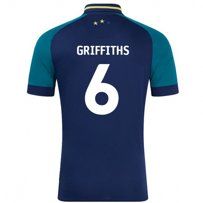 Danxen Kid Lauren Griffiths #6 Navy Dark Green Away Jersey 2024/25 T-Shirt