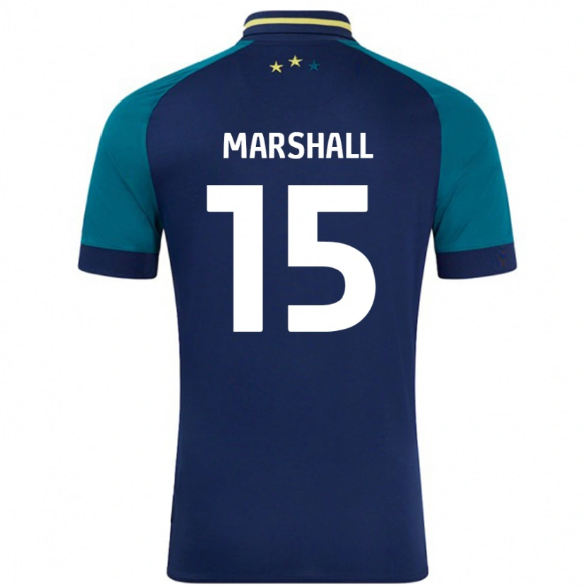 Danxen Kid Georgia Marshall #15 Navy Dark Green Away Jersey 2024/25 T-Shirt