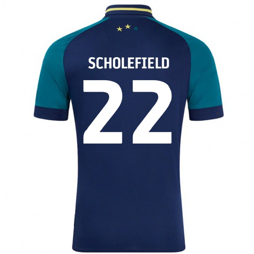 Danxen Kid Lois Scholefield #22 Navy Dark Green Away Jersey 2024/25 T-Shirt