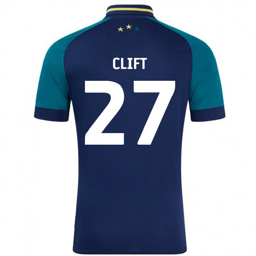 Danxen Kid Cassidy Clift #27 Navy Dark Green Away Jersey 2024/25 T-Shirt