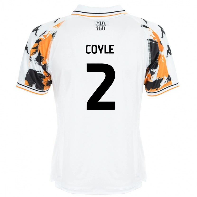 Danxen Kid Lewie Coyle #2 White Away Jersey 2024/25 T-Shirt