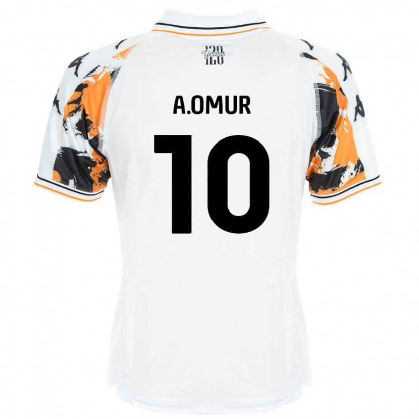 Danxen Kid Abdülkadir Ömür #10 White Away Jersey 2024/25 T-Shirt