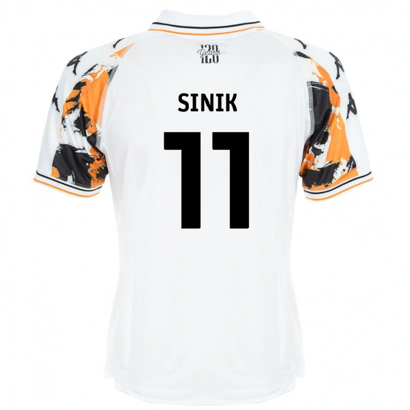 Danxen Kid Doğukan Sinik #11 White Away Jersey 2024/25 T-Shirt