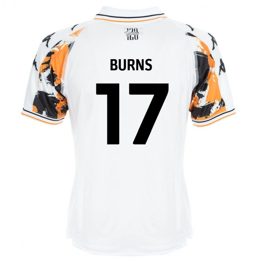 Danxen Kid Finley Burns #17 White Away Jersey 2024/25 T-Shirt