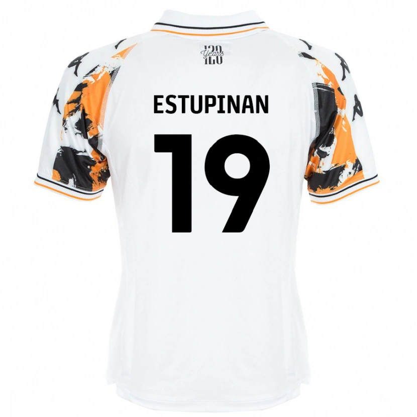 Danxen Kid Óscar Estupiñán #19 White Away Jersey 2024/25 T-Shirt