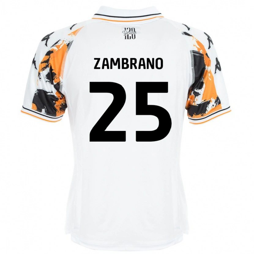 Danxen Kid Óscar Zambrano #25 White Away Jersey 2024/25 T-Shirt