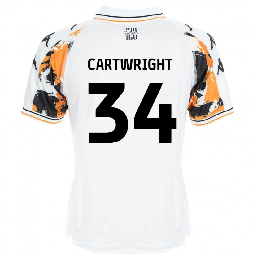 Danxen Kid Harvey Cartwright #34 White Away Jersey 2024/25 T-Shirt