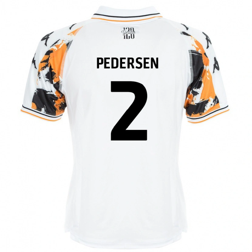 Danxen Kid Eden Pedersen #2 White Away Jersey 2024/25 T-Shirt