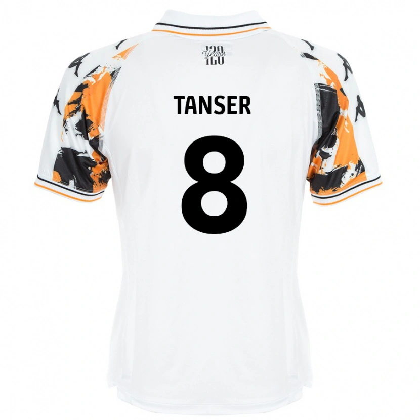 Danxen Kid Ellie Tanser #8 White Away Jersey 2024/25 T-Shirt