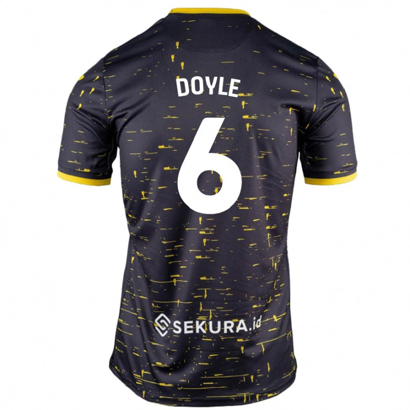 Danxen Kid Callum Doyle #6 Black Yellow Away Jersey 2024/25 T-Shirt