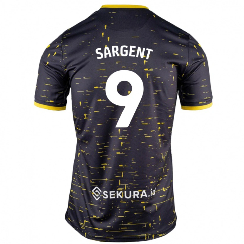 Danxen Kid Josh Sargent #9 Black Yellow Away Jersey 2024/25 T-Shirt