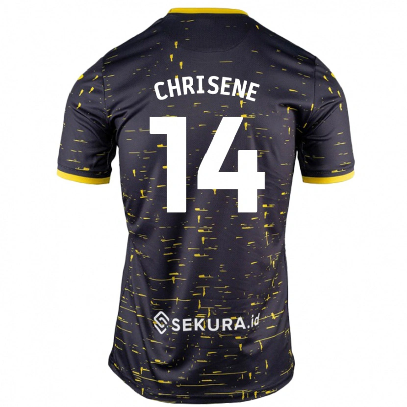 Danxen Kid Ben Chrisene #14 Black Yellow Away Jersey 2024/25 T-Shirt