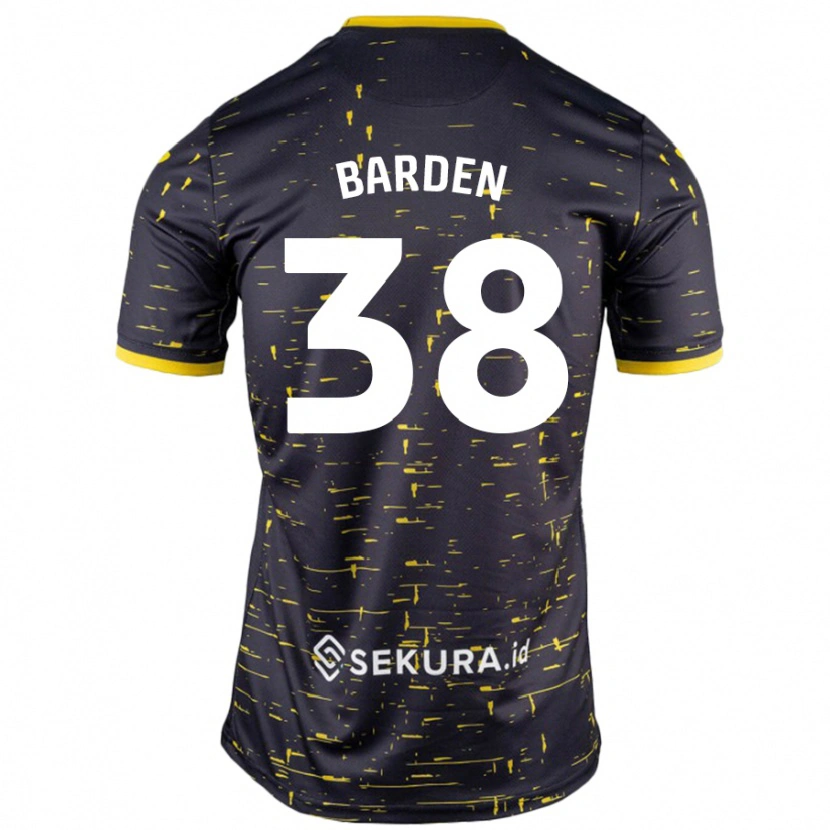 Danxen Kid Daniel Barden #38 Black Yellow Away Jersey 2024/25 T-Shirt