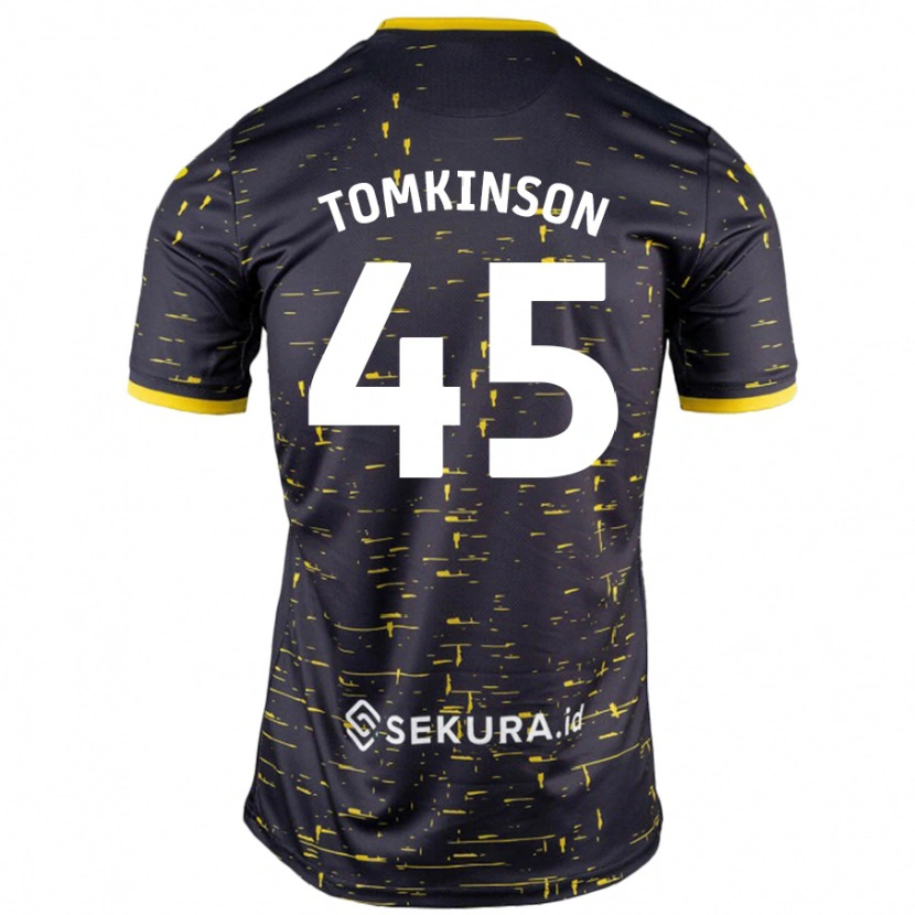 Danxen Kid Jonathan Tomkinson #45 Black Yellow Away Jersey 2024/25 T-Shirt