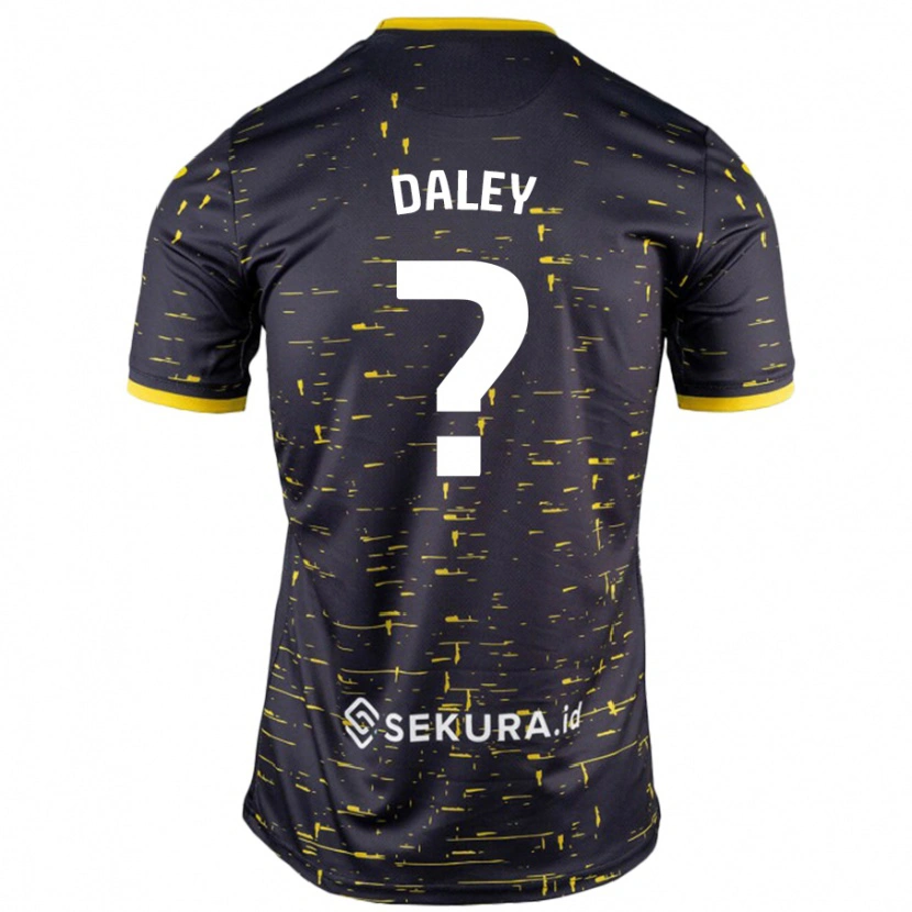 Danxen Kid Damari Daley #0 Black Yellow Away Jersey 2024/25 T-Shirt