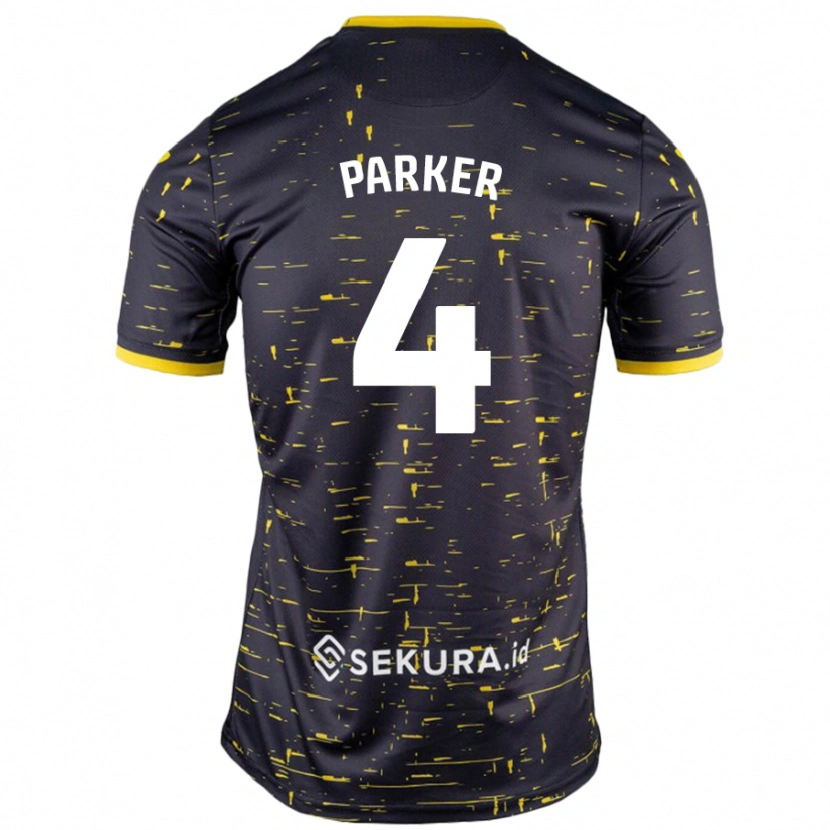 Danxen Kid Alice Parker #4 Black Yellow Away Jersey 2024/25 T-Shirt