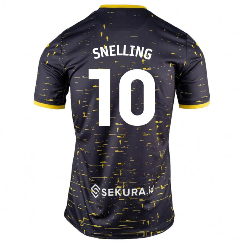 Danxen Kid Natasha Snelling #10 Black Yellow Away Jersey 2024/25 T-Shirt