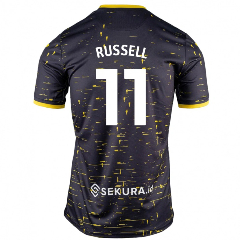 Danxen Kid Rebecca Russell #11 Black Yellow Away Jersey 2024/25 T-Shirt