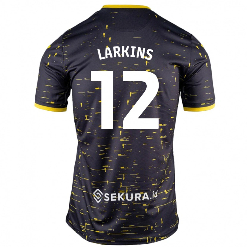 Danxen Kid Anna Larkins #12 Black Yellow Away Jersey 2024/25 T-Shirt