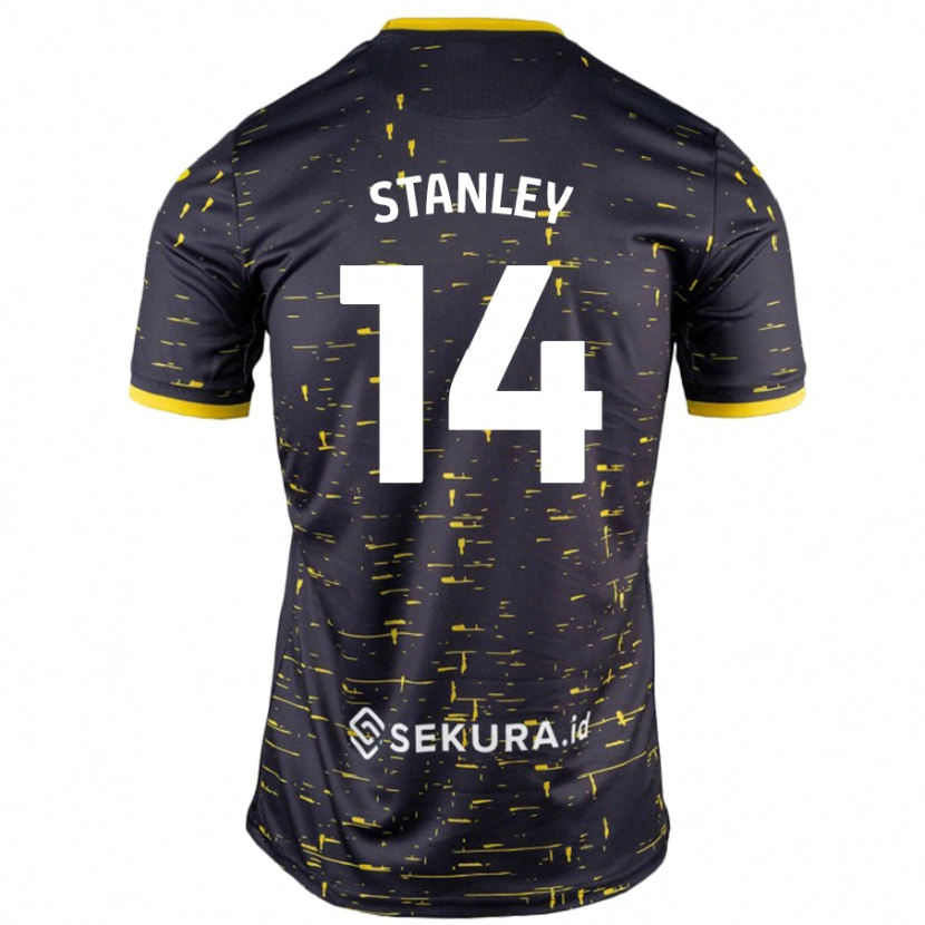 Danxen Kid Kathryn Stanley #14 Black Yellow Away Jersey 2024/25 T-Shirt