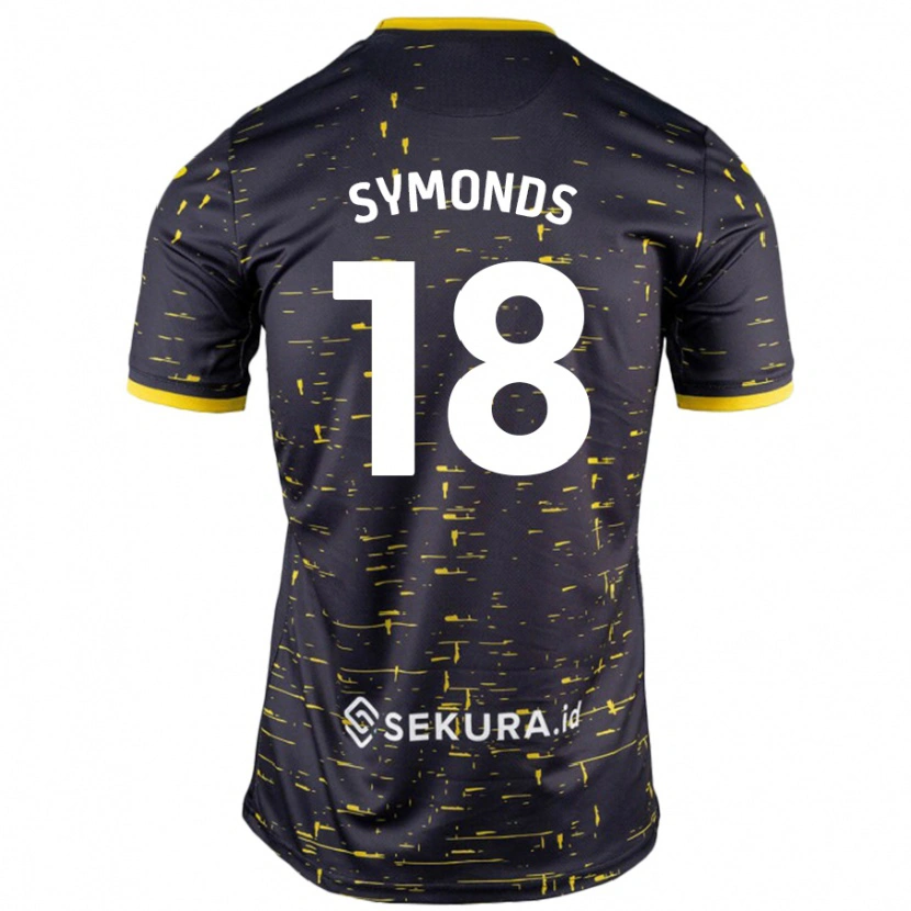 Danxen Kid Freya Symonds #18 Black Yellow Away Jersey 2024/25 T-Shirt