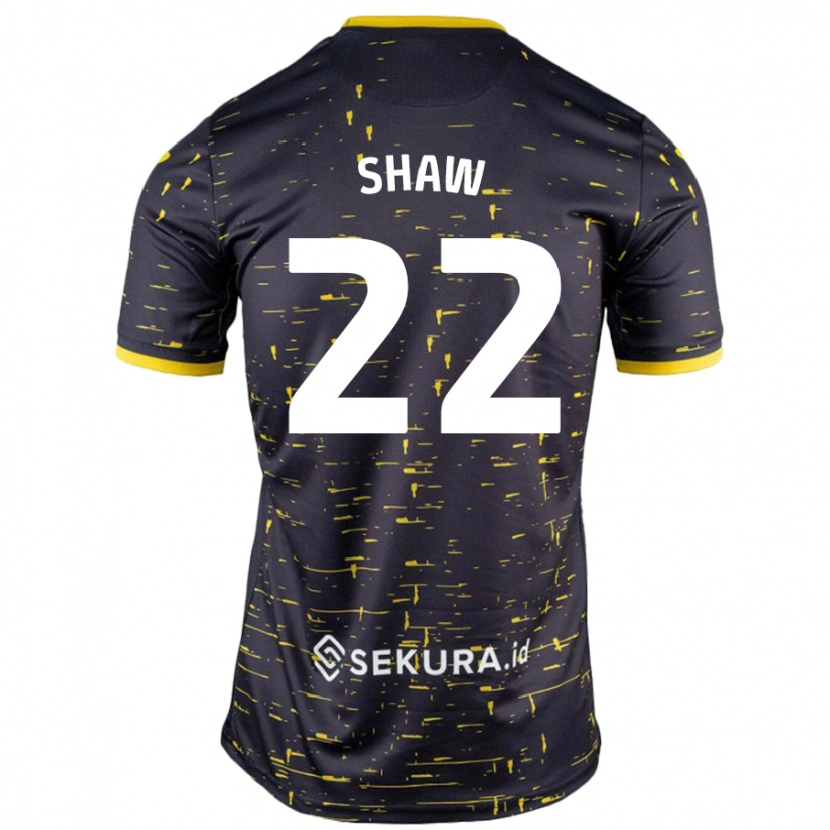 Danxen Kid Shannon Shaw #22 Black Yellow Away Jersey 2024/25 T-Shirt