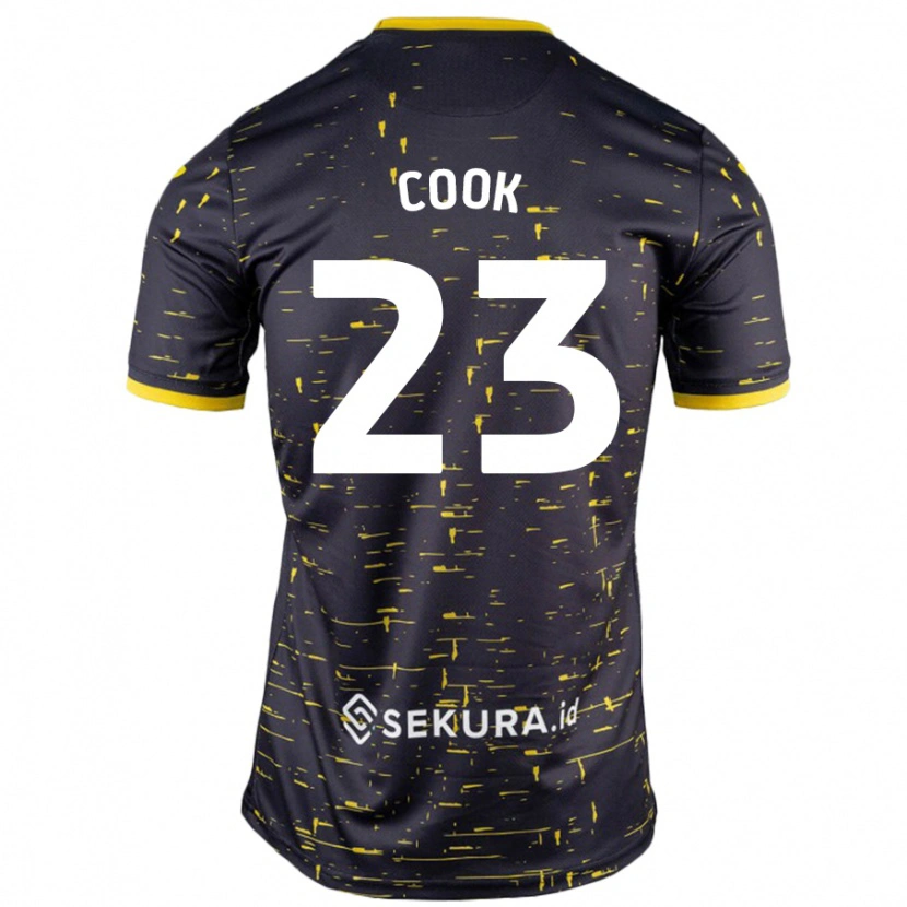 Danxen Kid Olivia Cook #23 Black Yellow Away Jersey 2024/25 T-Shirt