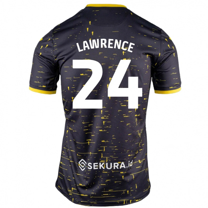 Danxen Kid Rachel Lawrence #24 Black Yellow Away Jersey 2024/25 T-Shirt