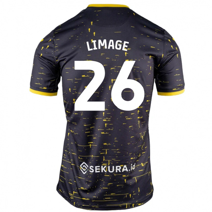 Danxen Kid Felicity Limage #26 Black Yellow Away Jersey 2024/25 T-Shirt