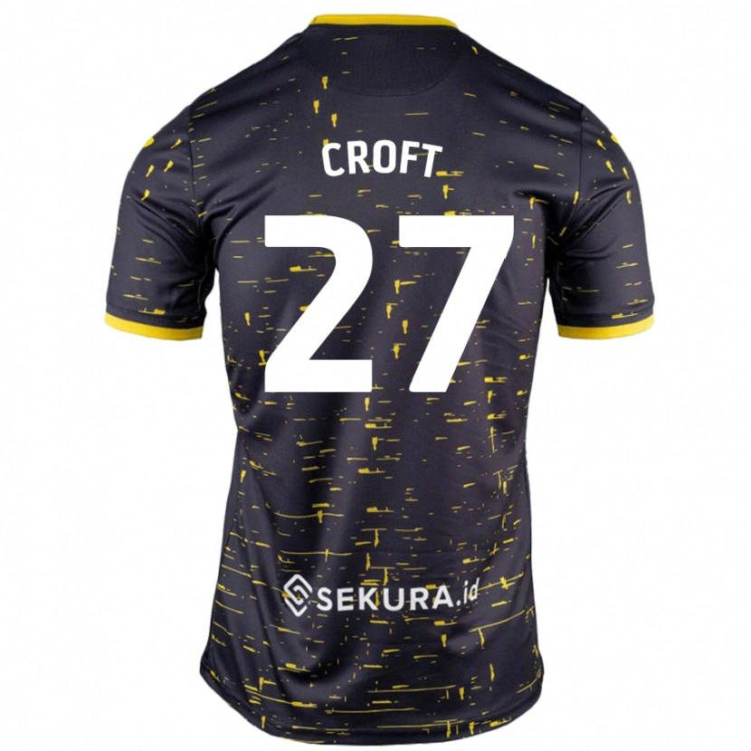 Danxen Kid Mary Croft #27 Black Yellow Away Jersey 2024/25 T-Shirt