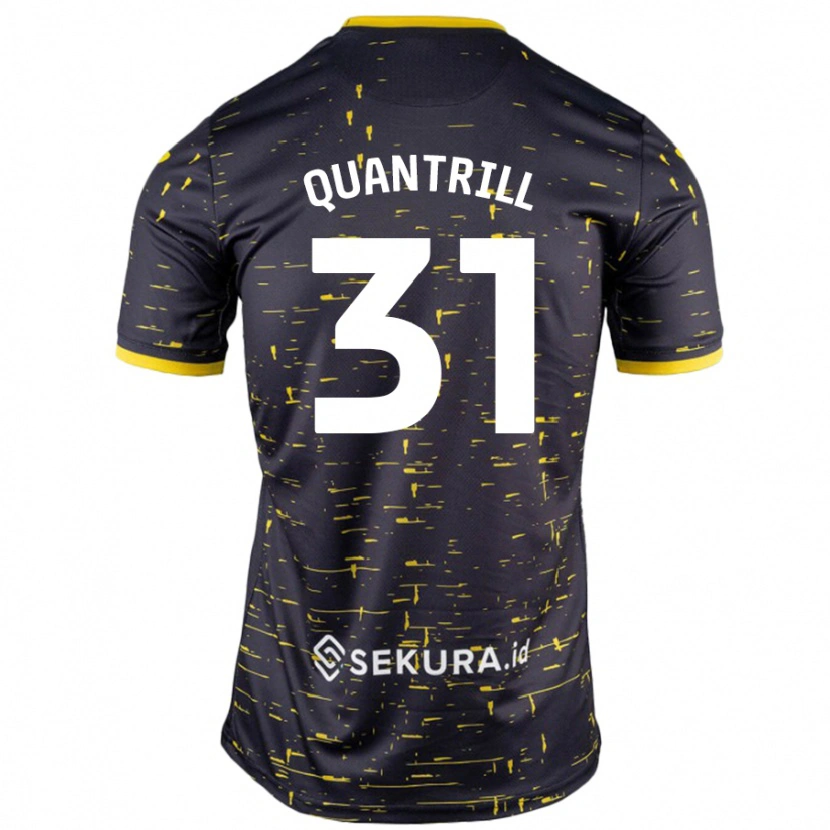 Danxen Kid Sarah Quantrill #31 Black Yellow Away Jersey 2024/25 T-Shirt