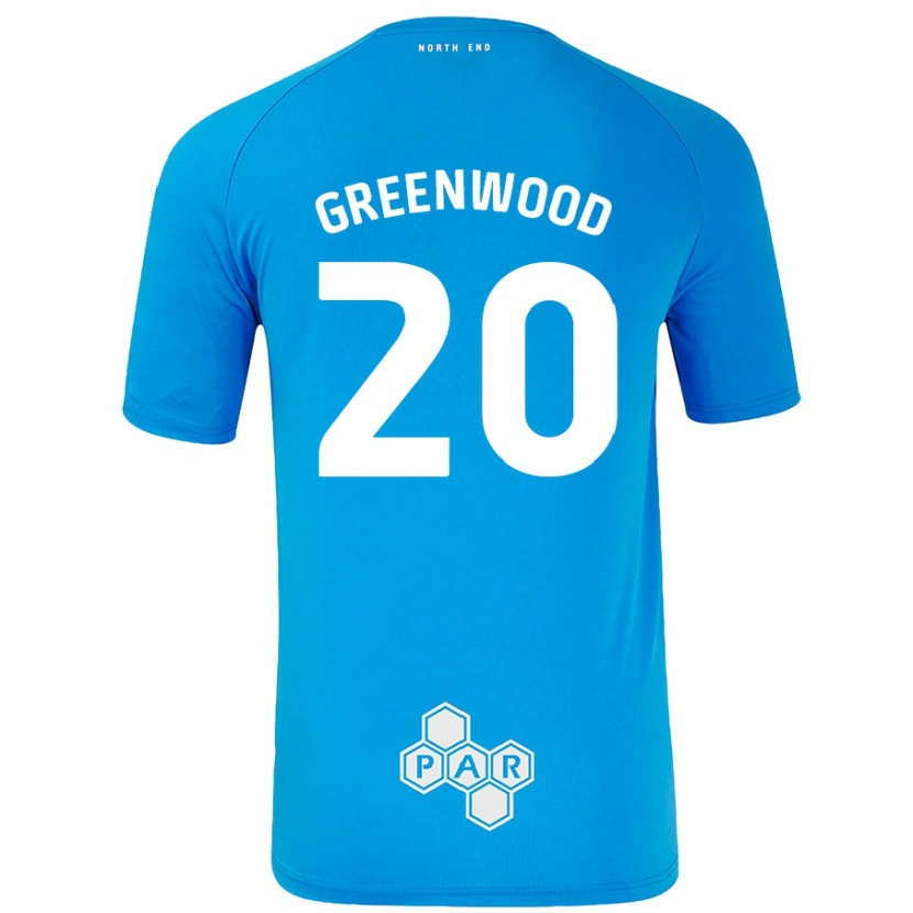 Danxen Kid Sam Greenwood #20 Sky Blue Away Jersey 2024/25 T-Shirt