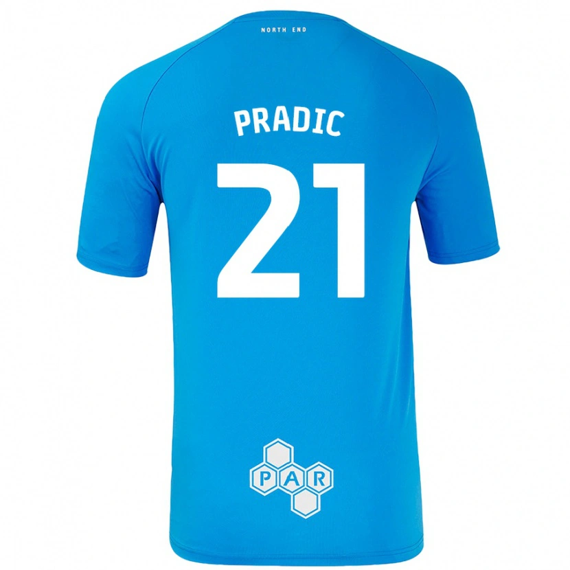 Danxen Kid James Pradic #21 Sky Blue Away Jersey 2024/25 T-Shirt