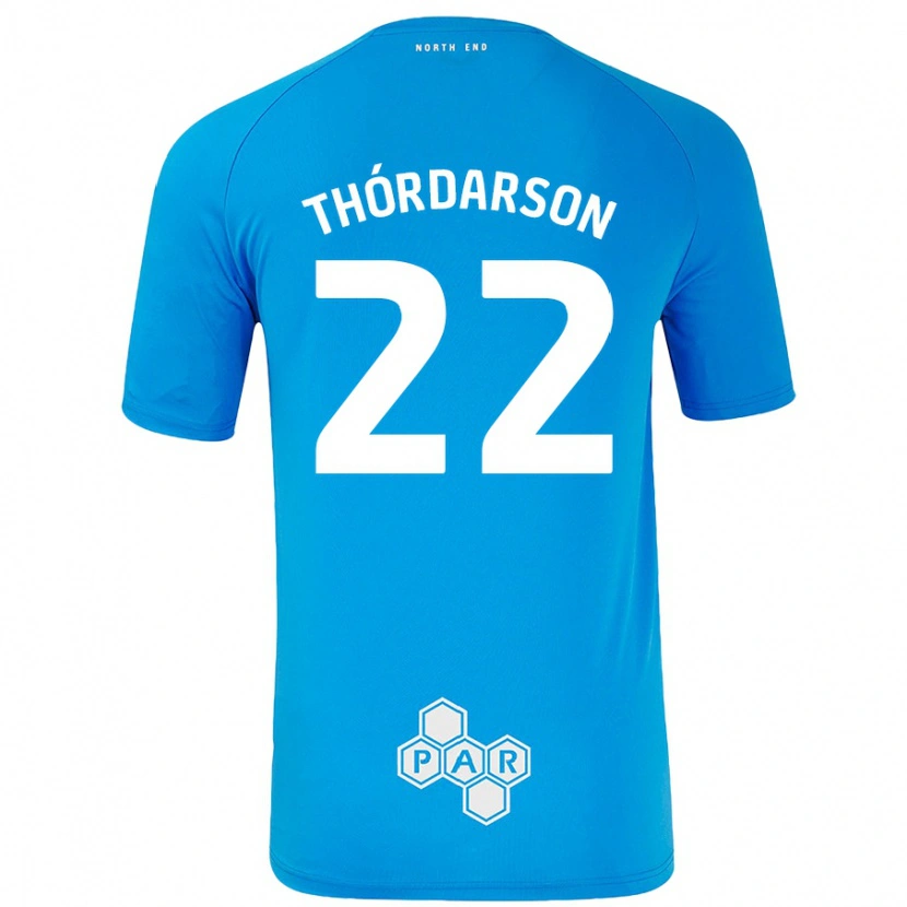 Danxen Kid Stefán Teitur Thórdarson #22 Sky Blue Away Jersey 2024/25 T-Shirt