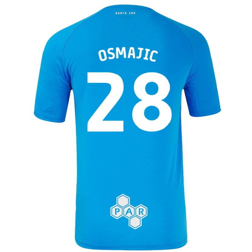 Danxen Kid Milutin Osmajic #28 Sky Blue Away Jersey 2024/25 T-Shirt